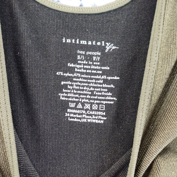 Free People Intimately Bodycon dress Black Yellow Size XS/S P NEW - Picture 5 of 9